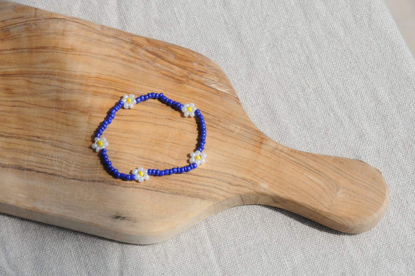 Bracelet Pâquerette bleu électrique