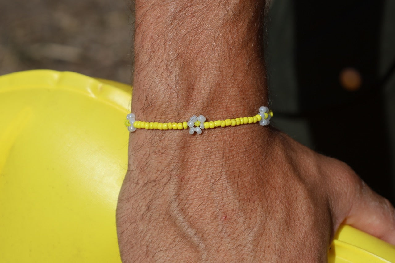Bracelet pâquerette jaune