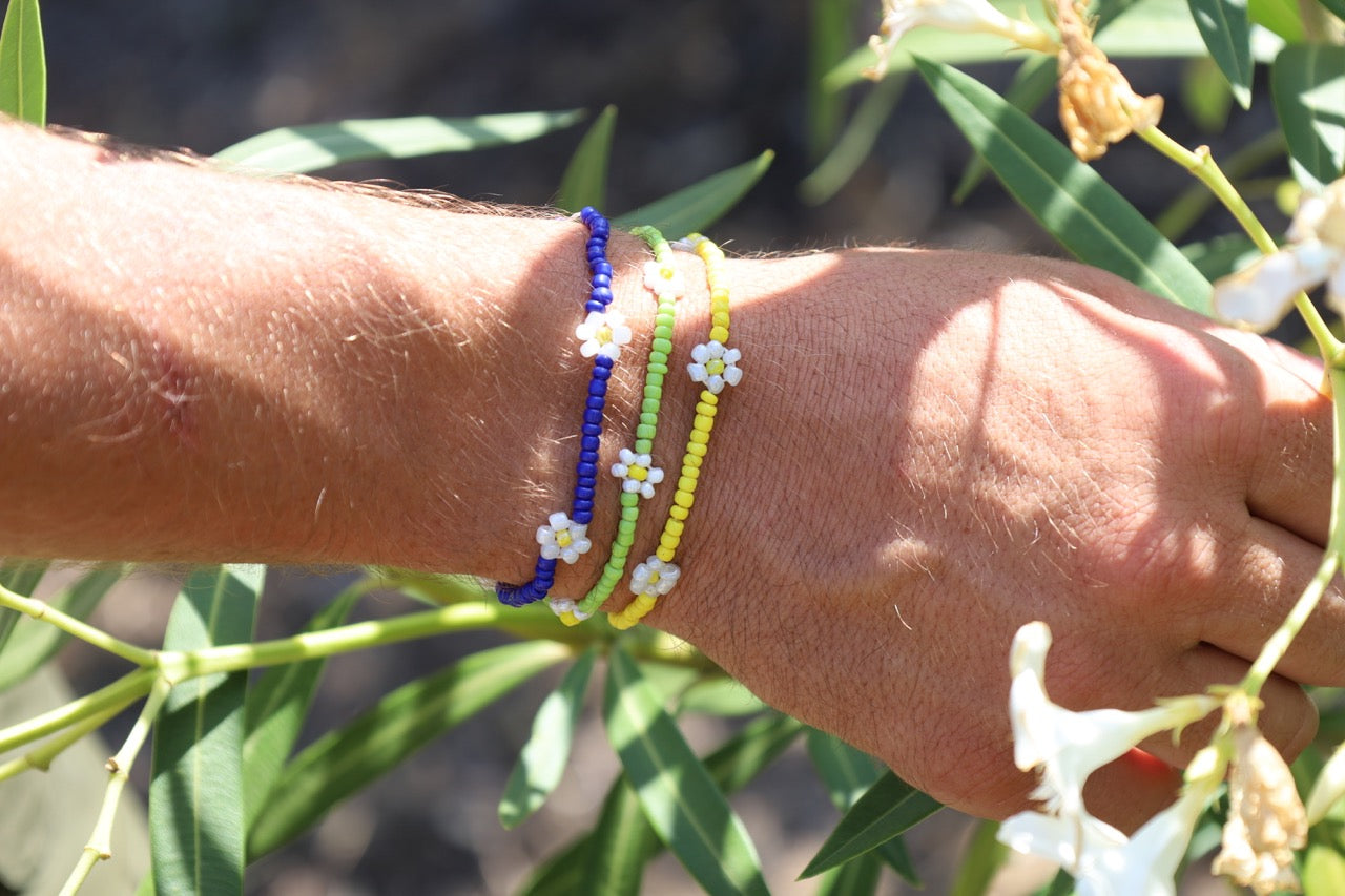 Bracelet pâquerette jaune